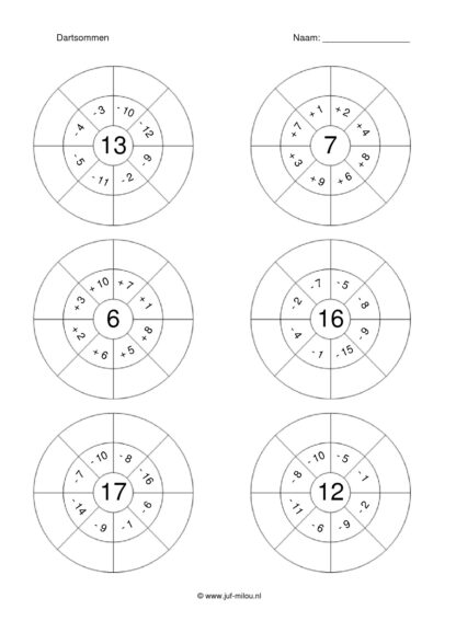 Dartsommen erbij / eraf t/m 50 - 8 - Afbeelding 3