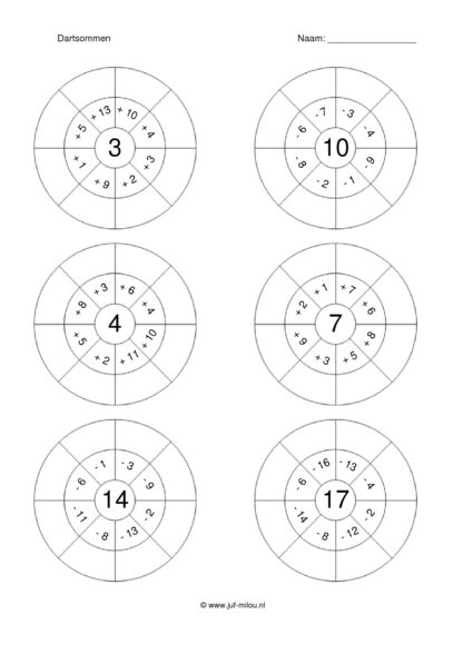 Dartsommen erbij / eraf t/m 50 - 8 - Afbeelding 4