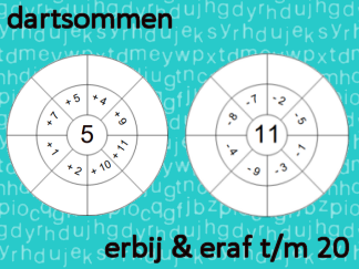 Dartsommen eraf / erbij t/m 20 - 8