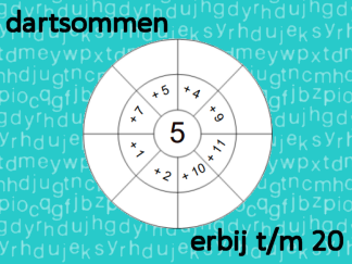 Dartsommen erbij t/m 20 - 8
