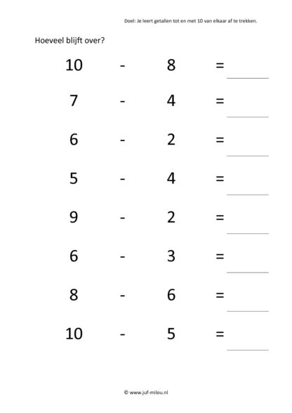 Eraf werkbladen t/m 10 - Afbeelding 4