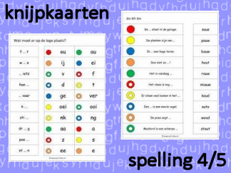 Knijpkaarten - Spelling