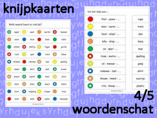 Knijpkaarten - Woordenschat