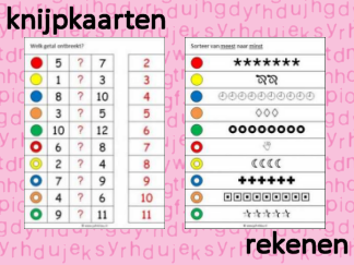 Knijpkaarten - Rekenen