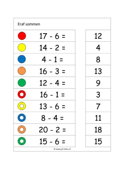 Knijpkaarten - Rekenen - Afbeelding 3