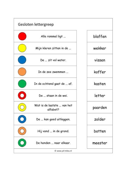 Knijpkaarten - Spelling - Afbeelding 4