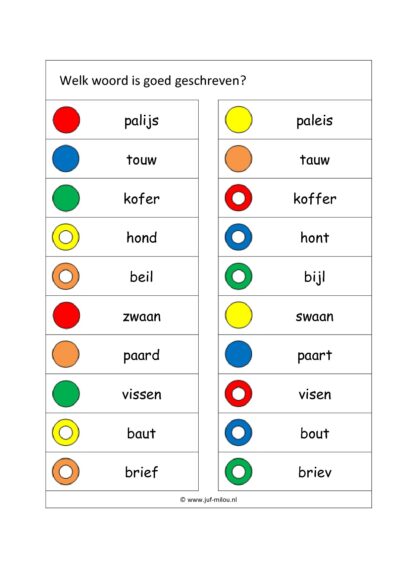 Knijpkaarten - Spelling - Afbeelding 5