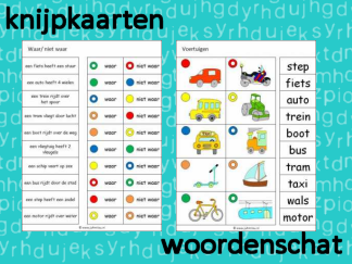 Knijpkaarten - Woordenschat