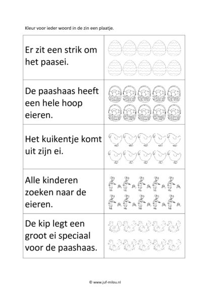 Pasen - 18 Taalwerkbladen - Afbeelding 4