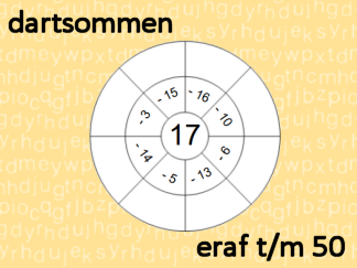 Dartsommen eraf t/m 50 - 8