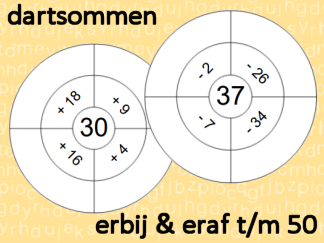 Dartsommen erbij / eraf t/m 50 - 4