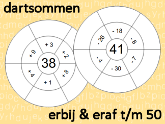 Dartsommen erbij / eraf t/m 50 - 6