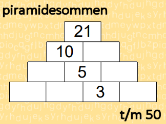 Rekenpiramides t/m 50