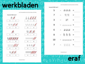 Eraf werkbladen t/m 10