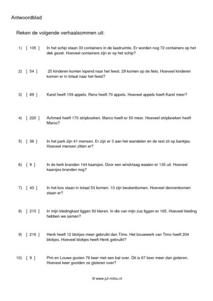 Redactiesommen erbij en eraf t/m 250 - 1 - Afbeelding 3