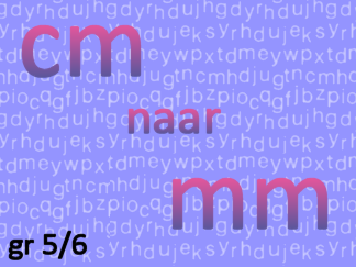 Afstandsmaten cm naar mm