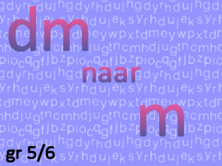 Afstandsmaten dm naar m