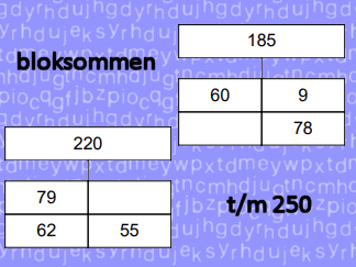 Bloksommen t/m 250