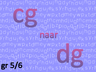 Gewichtsmaten cg naar dg