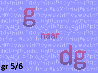 Gewichtsmaten g naar dg