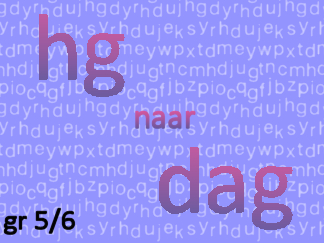 Gewichtsmaten hg naar dag