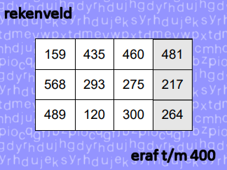 Rekenveld - t/m 400