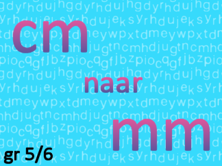 Afstandsmaten cm naar mm