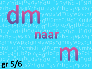 Afstandsmaten dm naar m
