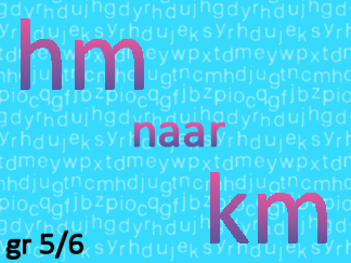 Afstandsmaten hm naar km