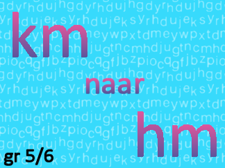 Afstandsmaten km naar hm