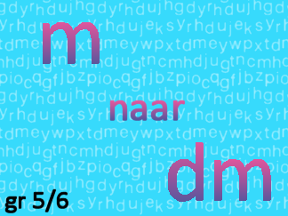 Afstandsmaten m naar dm