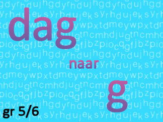 Gewichtsmaten dag naar g