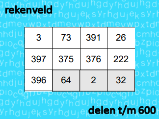 Rekenveld : t/m 600