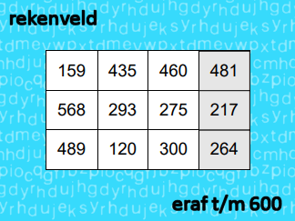 Rekenveld - t/m 600