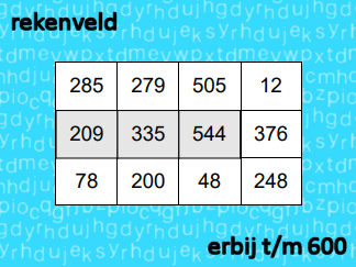 Rekenveld + t/m 600