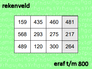 Rekenveld - t/m 800