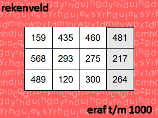 Rekenveld - t/m 1000