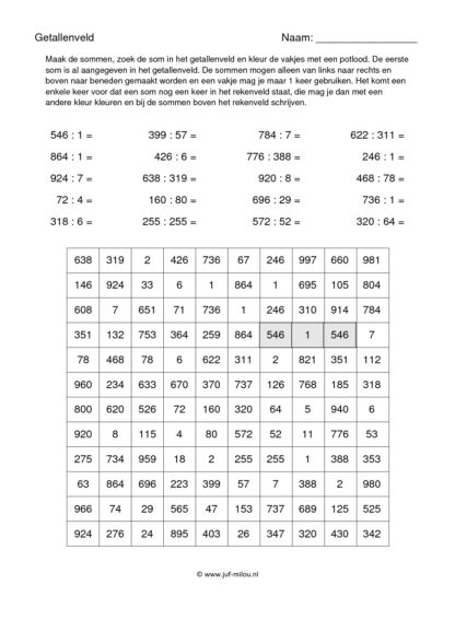 Rekenveld : t/m 1000 - Afbeelding 3
