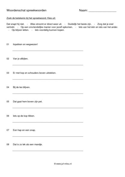 Spreekwoorden niveau 1 - Afbeelding 3
