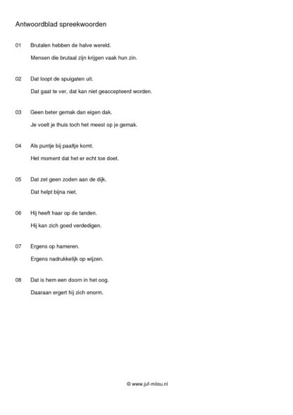 Spreekwoorden niveau 2 - Afbeelding 3