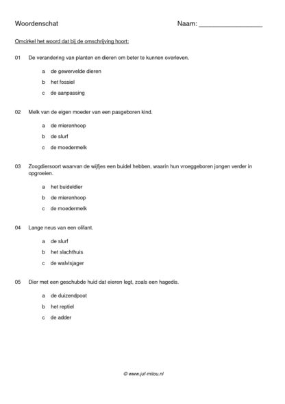 Woordenschat dieren - Afbeelding 5