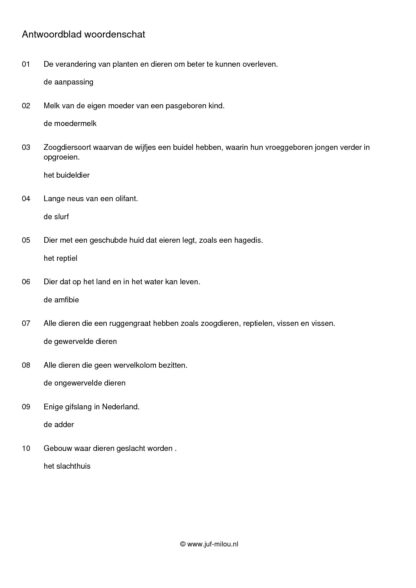 Woordenschat dieren - Afbeelding 6