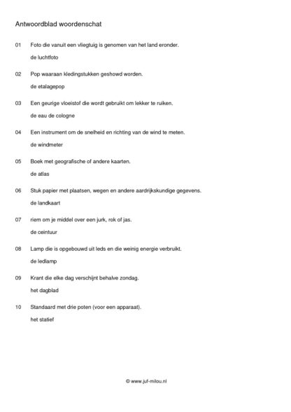 Woordenschat materialen - Afbeelding 6