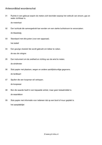 Woordenschat materialen - Afbeelding 2