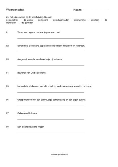 Woordenschat mensen - Afbeelding 3