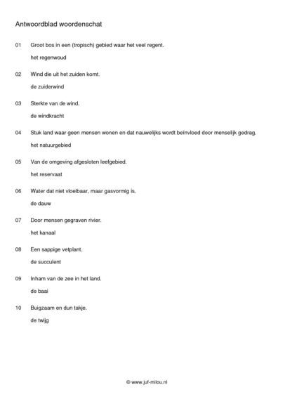 Woordenschat natuur - Afbeelding 6