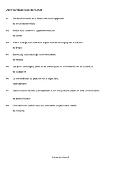 Woordenschat omgeving - Afbeelding 3