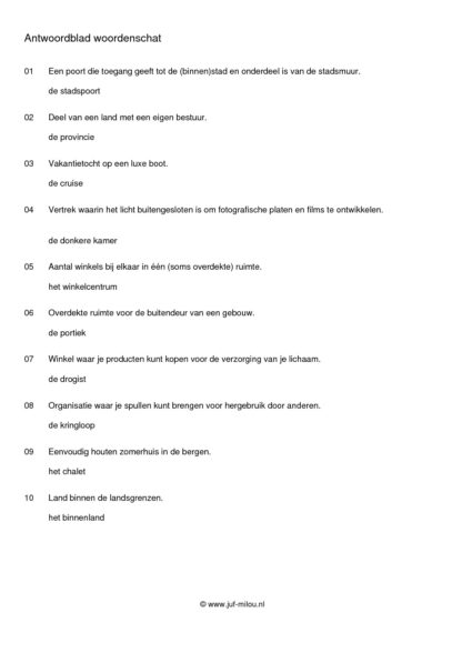 Woordenschat omgeving - Afbeelding 5