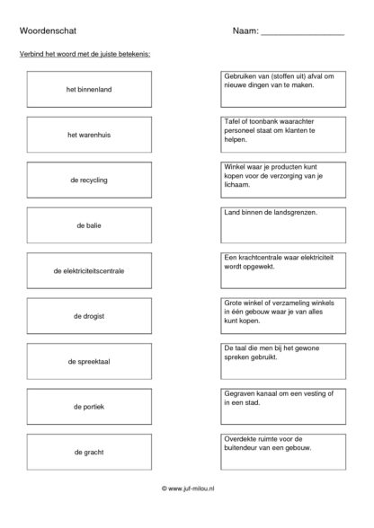Woordenschat omgeving - Afbeelding 6
