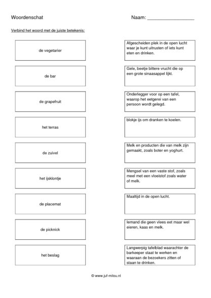 Woordenschat voeding - Afbeelding 7